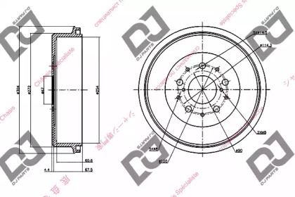 Тормозный барабан DJ PARTS BR1096